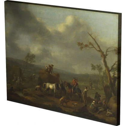 Jan Lingelbach - Peasants load